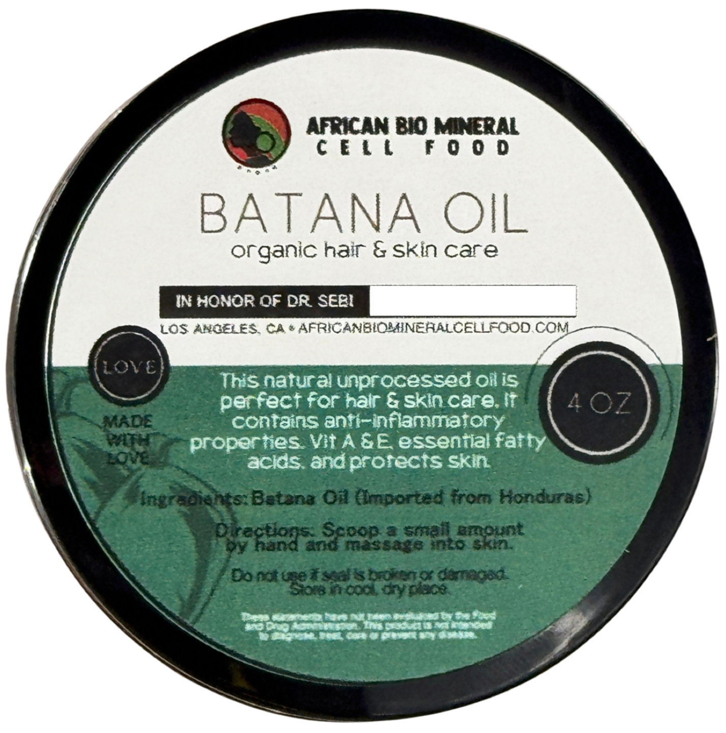 100% Raw Batana Oil – Wildcrafted from Honduras
